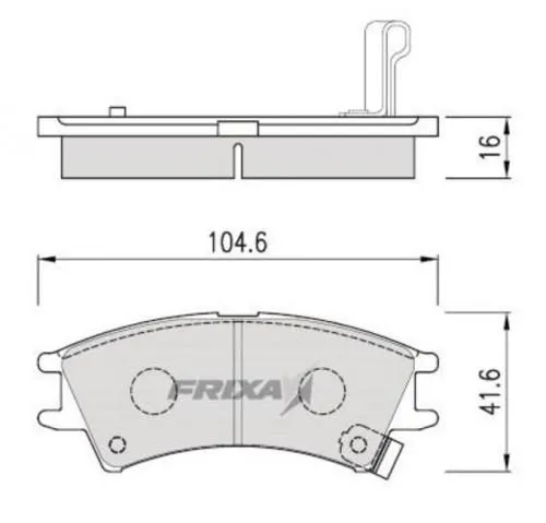 Колодки тормозные FRIXA FPH10