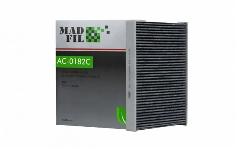Фильтр салонный MADFIL AC0182C NISSAN JUKE 2010- (Угольный)