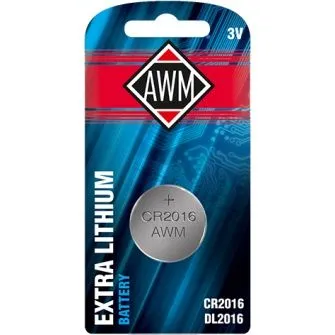 Батарейка литиевая AWM CR2016 3V блистер (1шт)
