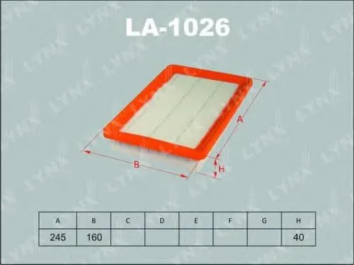 Фильтр воздушный LYNX LA1026
