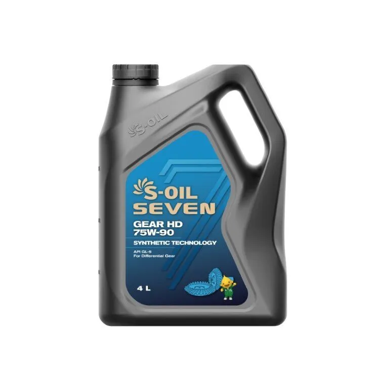 Масло трансмиссионное S-OIL 7 GEAR HD 75W90 (4л)