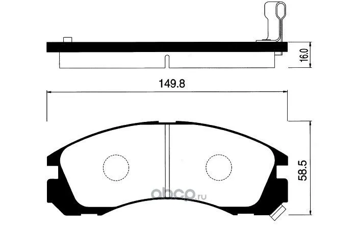 Колодки тормозные AVANTECH AV949