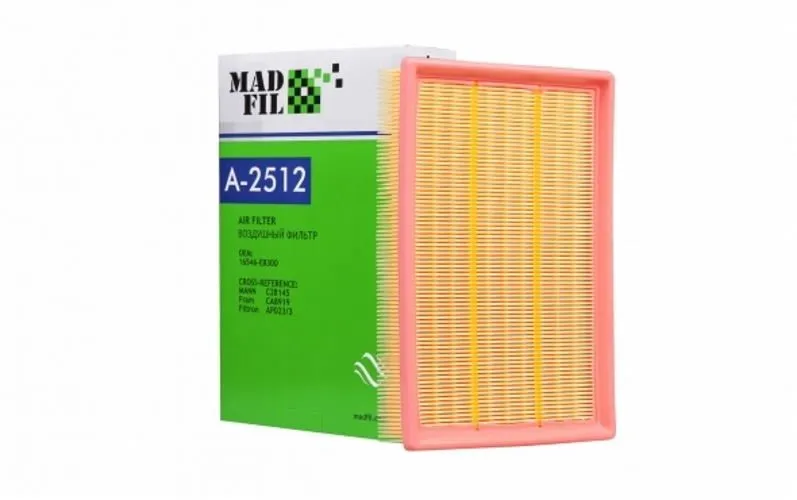 Фильтр воздушный MADFIL A2512 FORD Transit 351 2000-2006 / NISSAN Navara 2005-2010 / NISSAN Pathfind ACA168