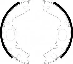 Колодки тормозные MITSUBISHI MB618916 MITSUBISHI PAJERO II 90- / PAJERO SPORT 08-