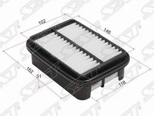 Фильтр воздушный SAT ST1780187213 DAIHATSU MIRA 0.6 90-98, TERIOS KID 98-12, MOVE 96-98/LEEZA 91-92