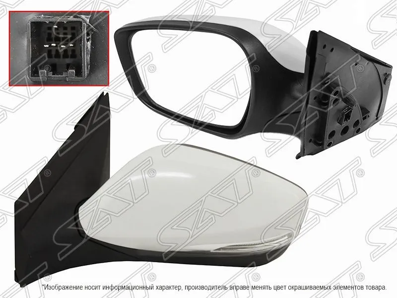 Зеркало SAT STHNS1940A2 Перед.Лев. HYUNDAI SOLARIS 2010-2017