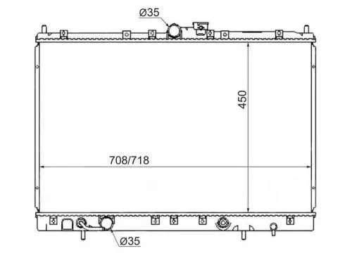 Радиатор охлаждения MASUMA MC0009 MITSUBISHI CHARIOT GRANDIS, RVR, SPACE WAGON MR281548