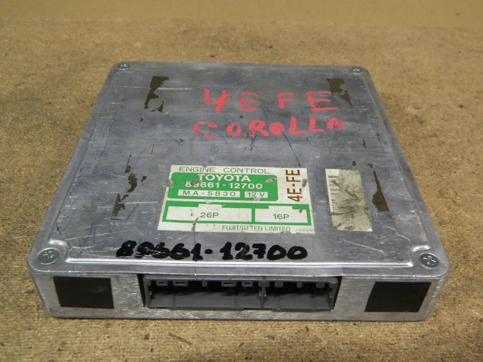 Блок управления ДВС TOYOTA COROLLA 4EFE (Контрактный) 9847 8966112700