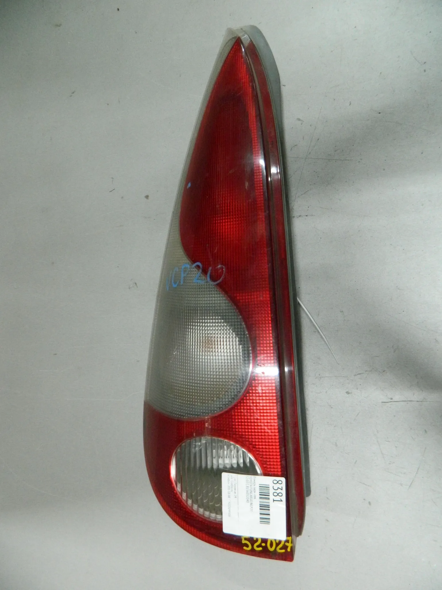 Фонарь TOYOTA FUNCARGO NCP20 Зад Лев 52027 (Контрактный) 03344148