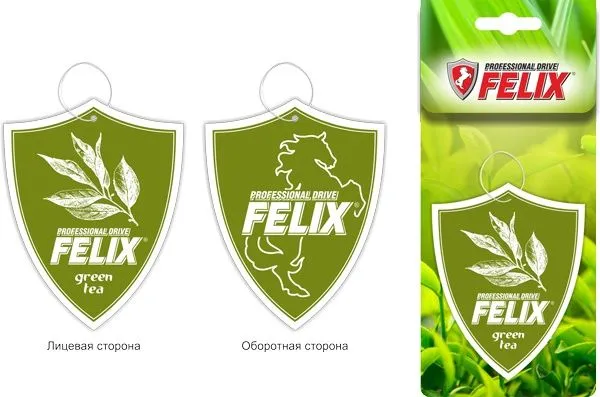 Ароматизатор felix бумажный энергия зеленого чая 411040034