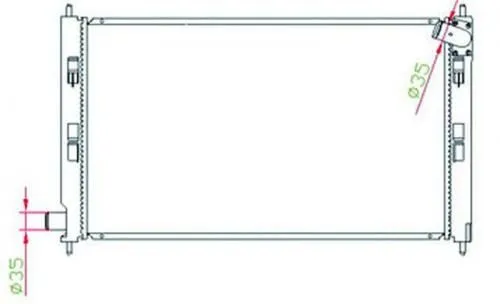 Радиатор охлаждения MASUMA STMC008807 MITSUBISHI OUTLANDER XL, ASX, LANCER, LANCER SPORTBACK 1350A297