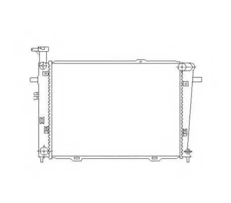 Радиатор охлаждения PANDAPARTS KIA02 HYUNDAI/KIA TUCSON, SPORTAGE 2004-2009