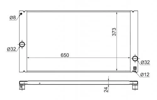 Радиатор охлаждения SAT VL0007 VOLVO S40, C30, V50, C70 2003-2007