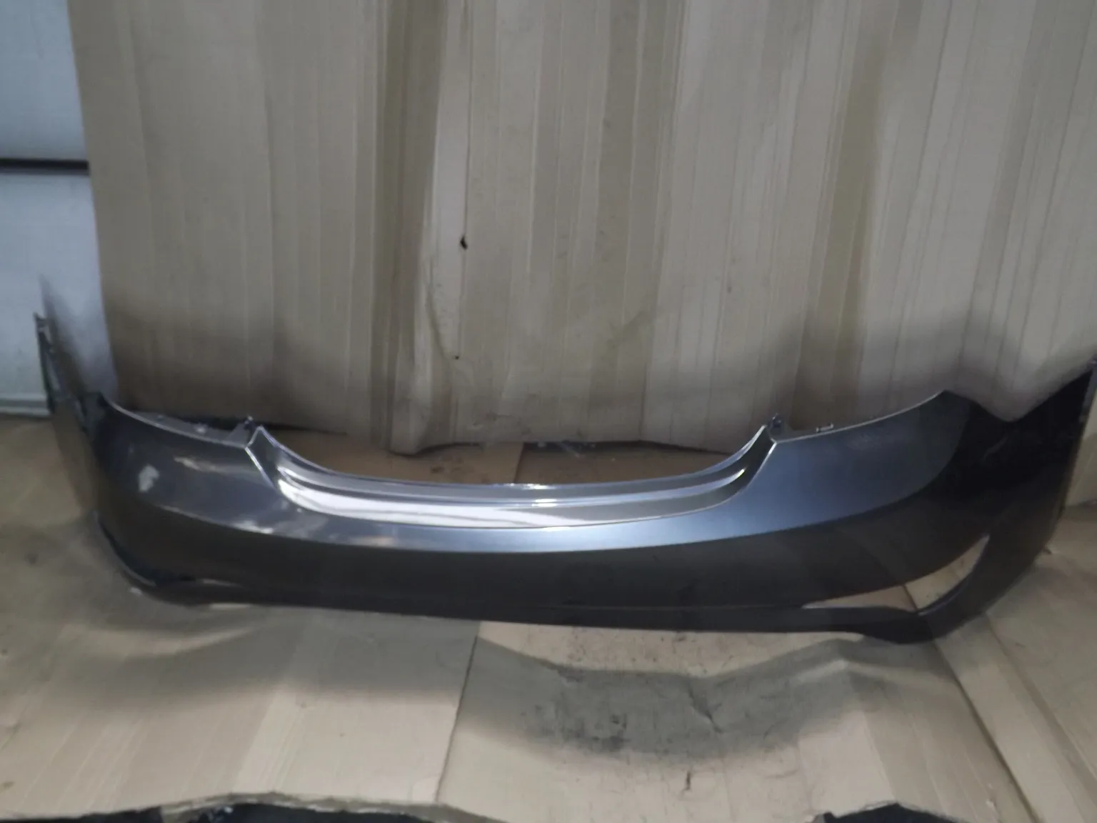 Бампер задний ATB 1AHS101ARSAE HYUNDAI SOLARIS I 2014 - 2017 Рестайлинг Седан "Серый" (Carbon Grey) 866114L500