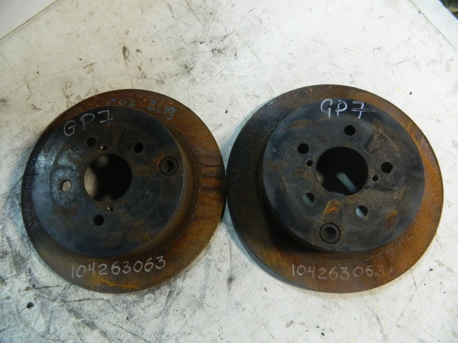 Диск тормозной SUBARU XV GP7 Зад (Пара) (Контрактный) 104263063