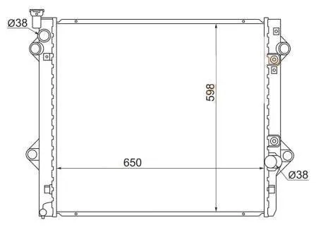 Радиатор охлаждения PANDAPARTS TOY0912047 LEXUS GX470, 4RUNNER, HILUX SURF, LAND CRUISER