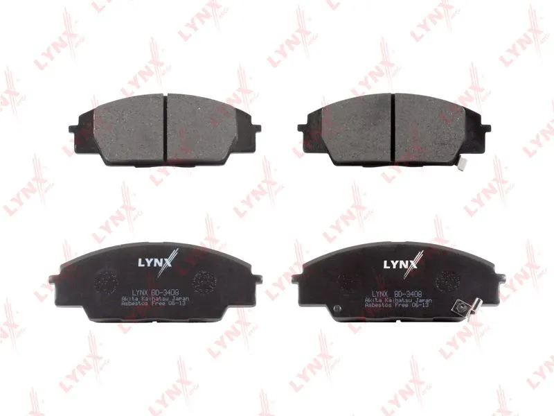 Колодки тормозные LYNXAUTO BD3408 HONDA CIVIC 2000-2012, HONDA CIVIC COUPE 2001-2005, HONDA CIVIC хэ