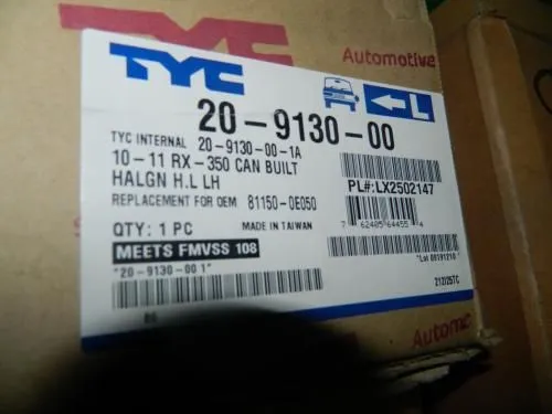 Фара TYC LEXUS RX350 GGL15 20913000