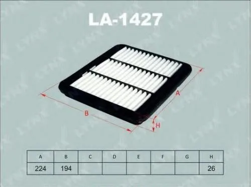 Фильтр воздушный LYNX LA1427