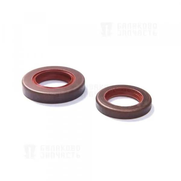 Сальник БРТ 21011701043 ВАЗ 2101, 2107 к-т.2шт в упаковке NBR красный