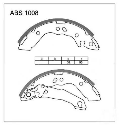 Колодки тормозные ALLIED NIPPON ABS1008 HYUNDAI ACCENT 94-12