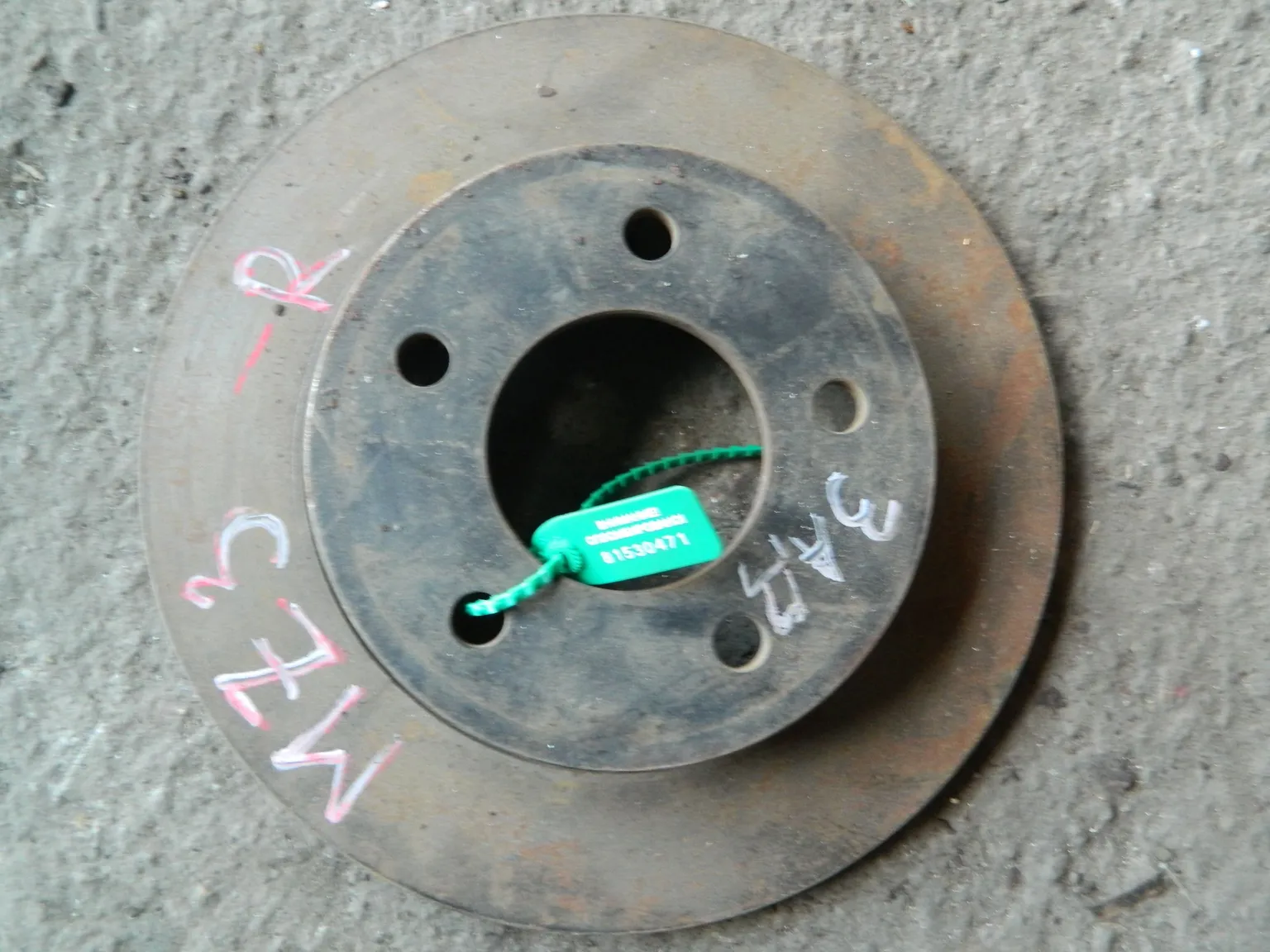 Диск тормозной MAZDA MAZDA 3 BK Зад (Контрактный) 81530471