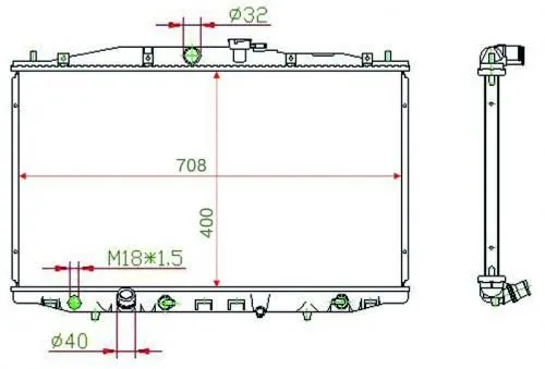Радиатор охлаждения PANDAPARTS HON03CL HONDA ACCORD 2002-2005