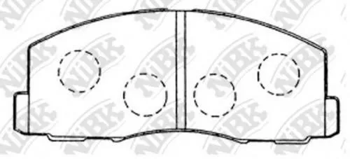 Колодки тормозные NISSHINBO PF3158 MITSUBISHI GALANT E33A