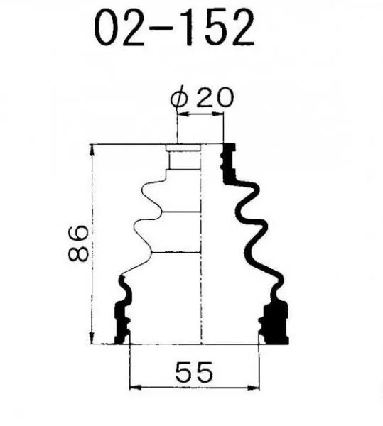 Пыльник ШРУС MARUICHI 02152 TOYOTA VITZ