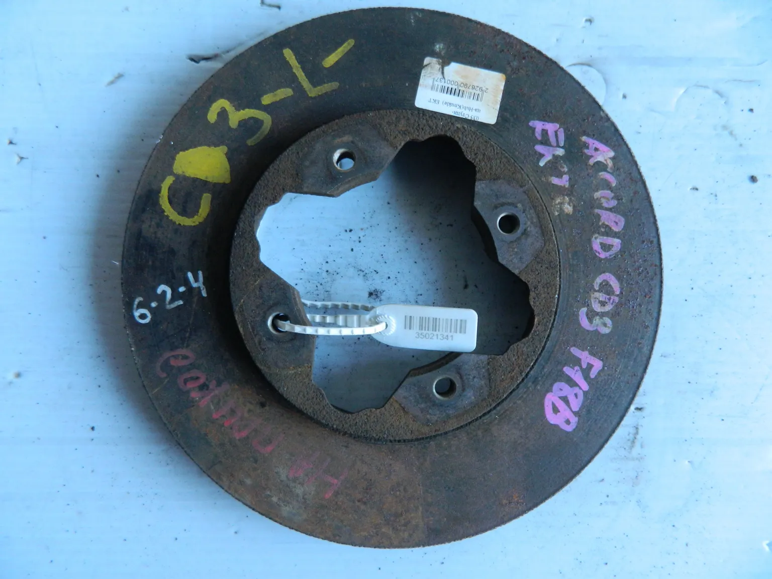 Диск тормозной HONDA ACCORD CD3 Перед (Контрактный) 35021341