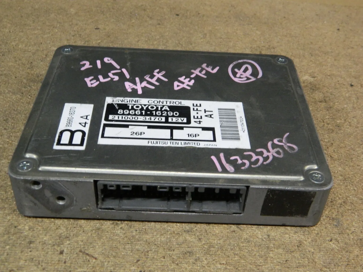 Блок управления ДВС TOYOTA CORSA 4EFE (Контрактный) 9759 8966116290