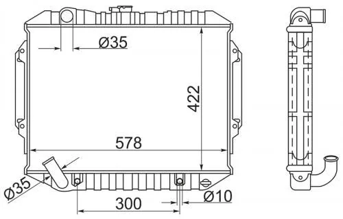 Радиатор охлаждения PANDAPARTS MMC06V6ATM MITSUBISHI PAJERO, MONTERO 1991-1999