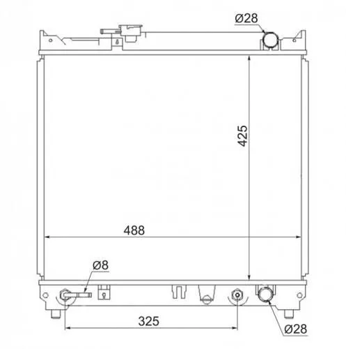 Радиатор охлаждения PANDAPARTS SUZ01Y SUZUKI VITARA 1991-1999