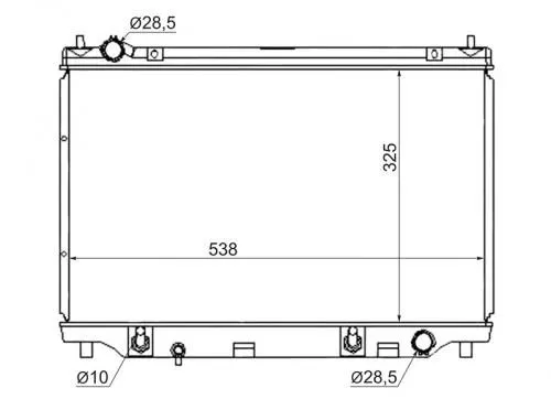 Радиатор охлаждения SAT STMZ00042 MAZDA DEMIO, VERISA, MAZDA 2 2002-2007