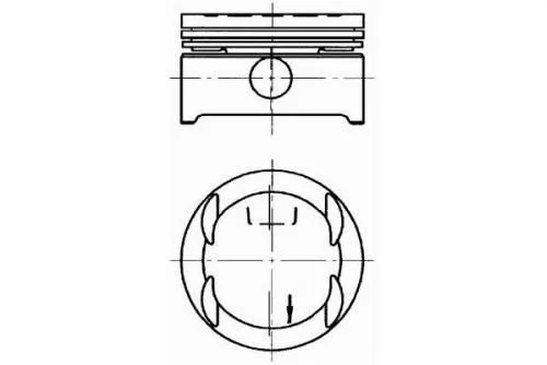 Поршень AUTOWELT PN53031 OPEL X16XEL 0.5