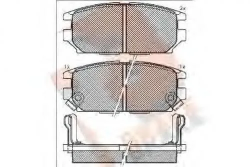 Колодки тормозные PARAUT C28203