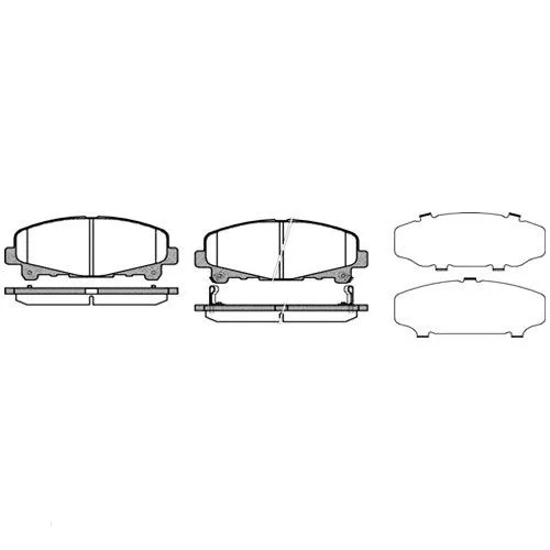 Колодки тормозные AMIWA WD13477S HONDA ACCORD 2008-
