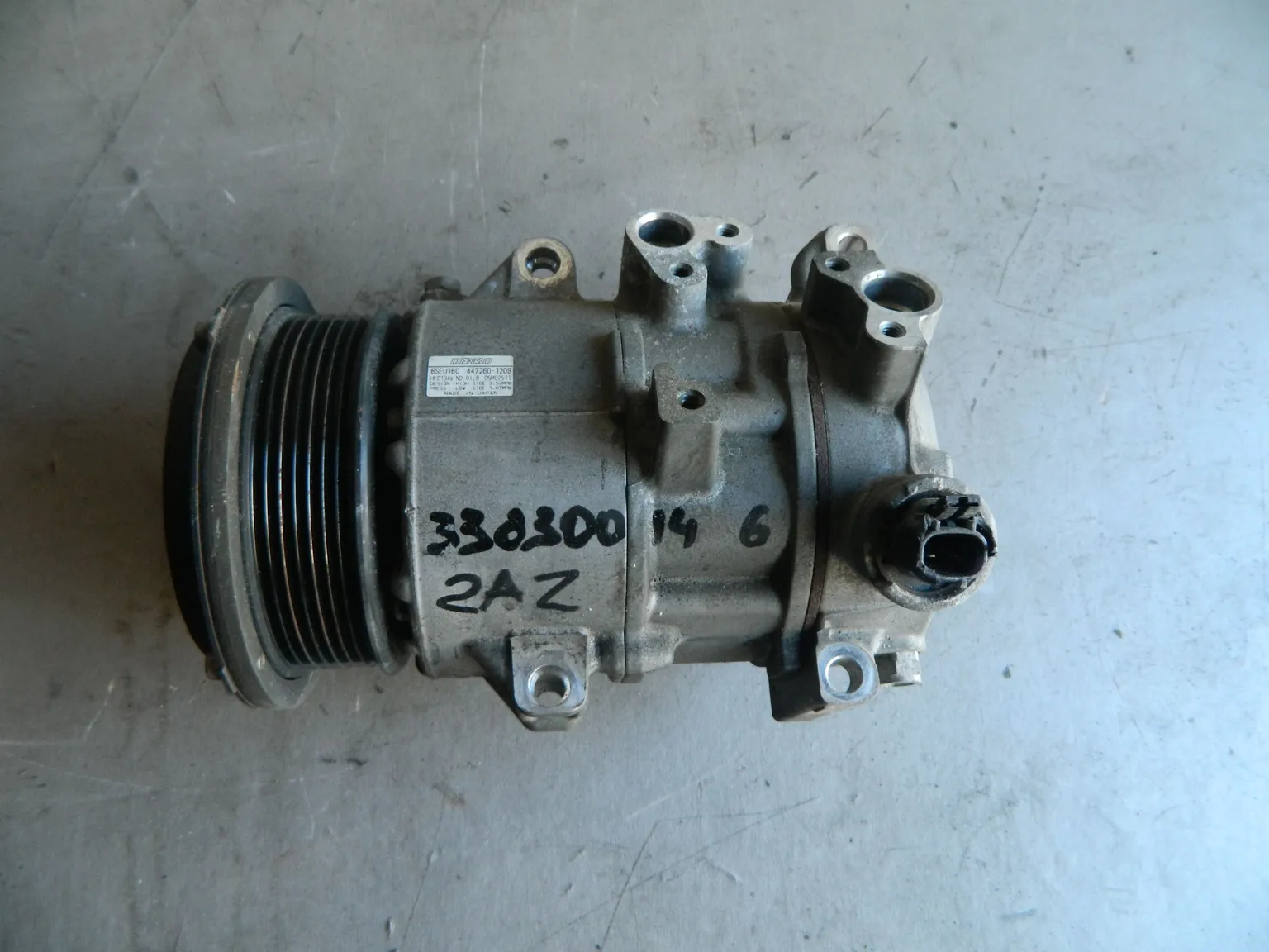 Компрессор кондиционера TOYOTA CAMRY ACV40 2AZFE (Контрактный) 338300146