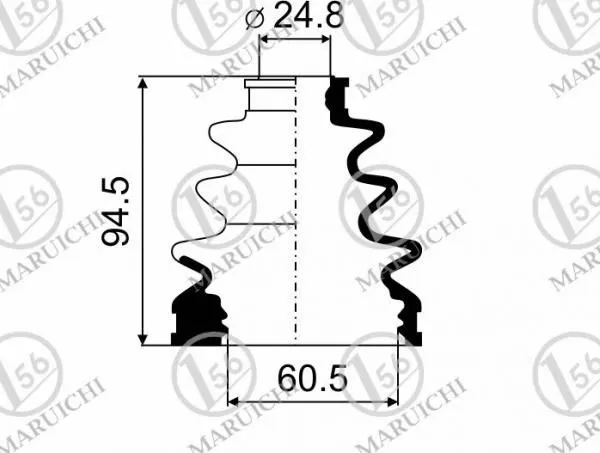 Пыльник ШРУС MARUICHI 28414 TOYOTA COROLLA  AXIO 2014-