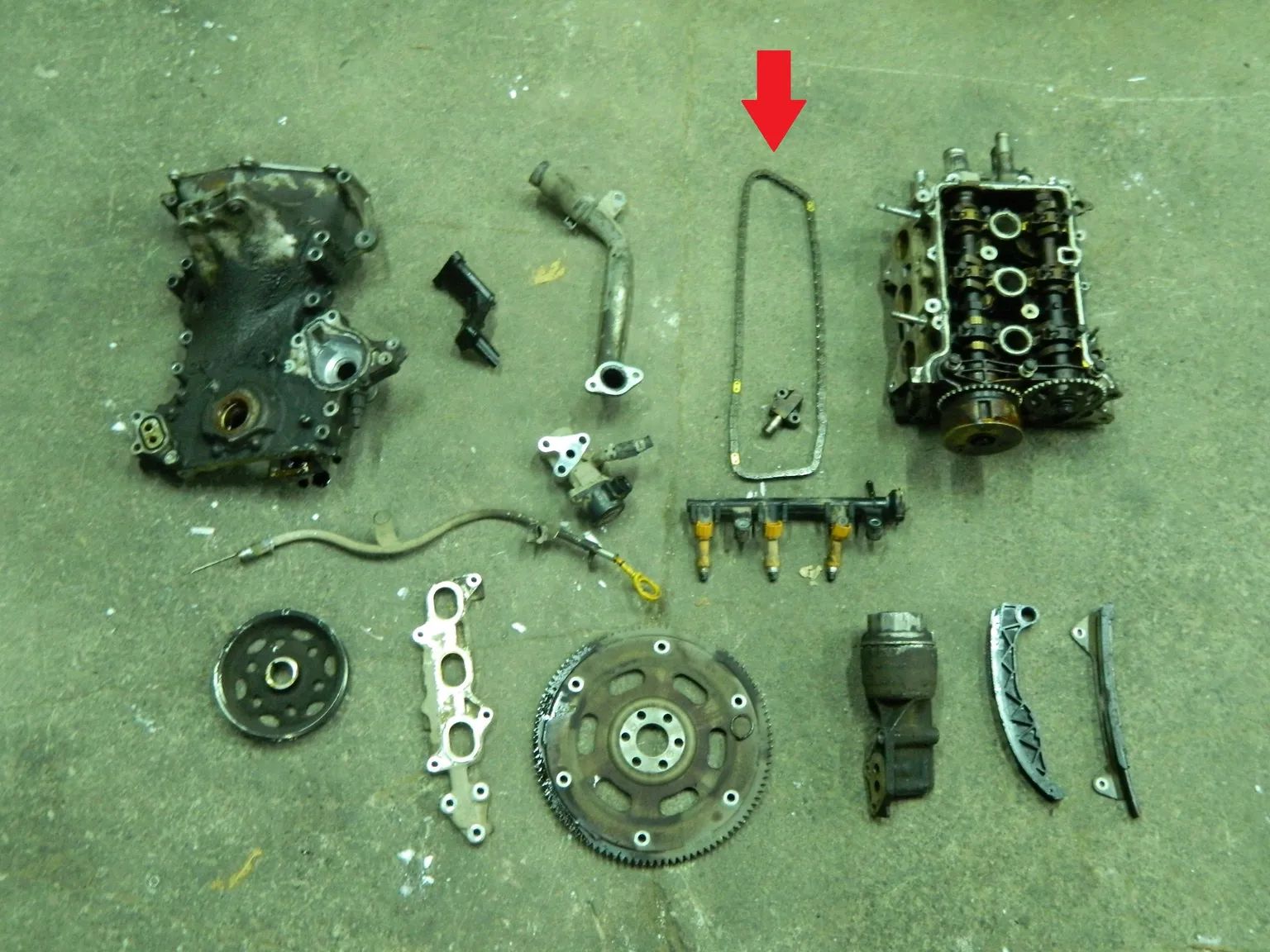 Цепь ГРМ TOYOTA 1KRFE (Б/У)