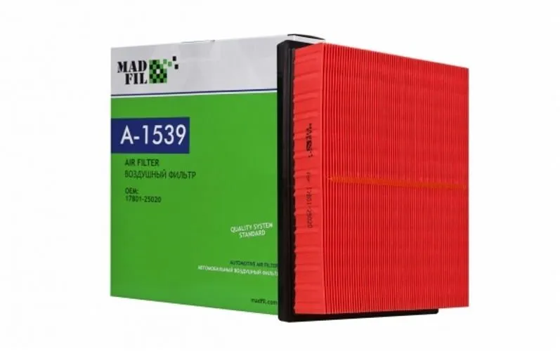 Фильтр воздушный MADFIL A1539 LEXUS NX350 2021- / TOYOTA Camry 2016- / TOYOTA RAV 4 2018-