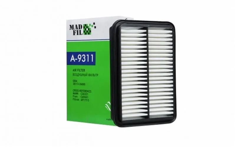 Фильтр воздушный MADFIL A9311 HYUNDAI SANTA FE 2000-