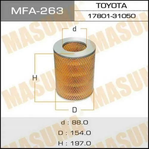Фильтр воздушный MASUMA MFA263