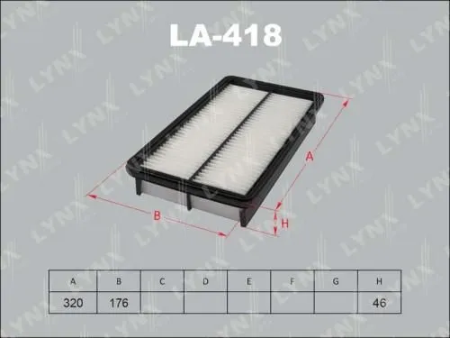 Фильтр воздушный LYNX LA418