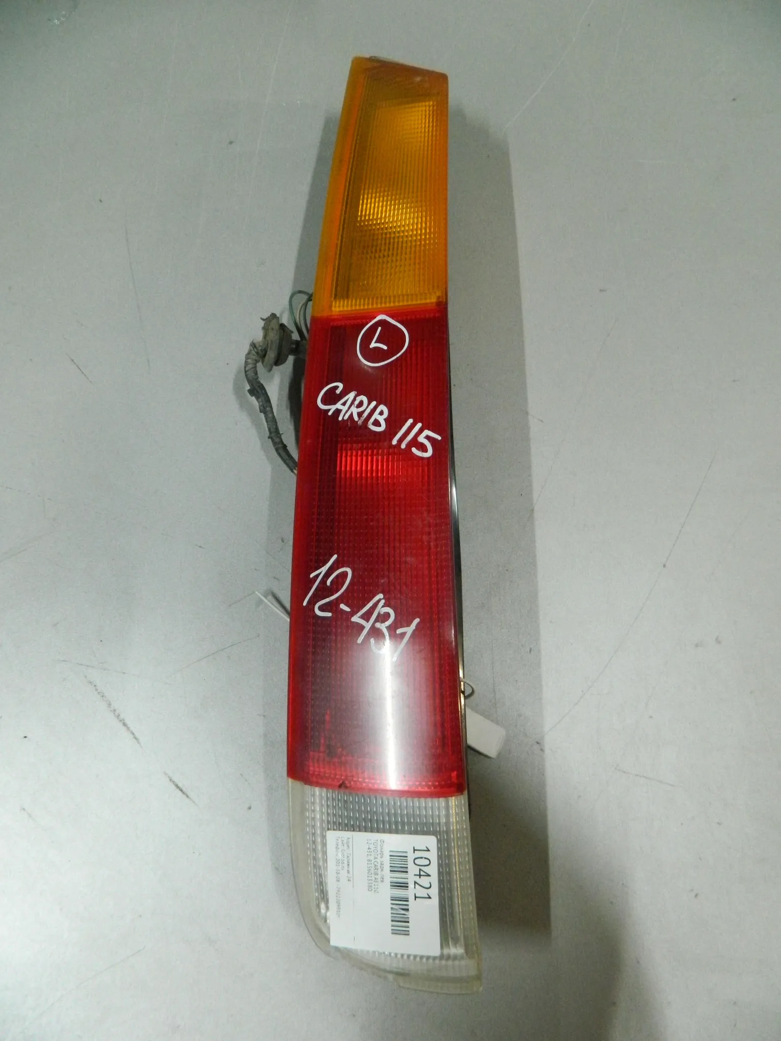 Фонарь TOYOTA SPRINTER CARIB AE115 Зад Лев 12431 (Контрактный) 03344259