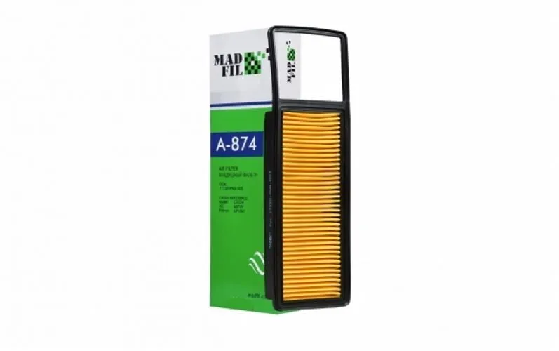 Фильтр воздушный MADFIL A874 HONDA MOBILIO 2001- 17220PWAY00