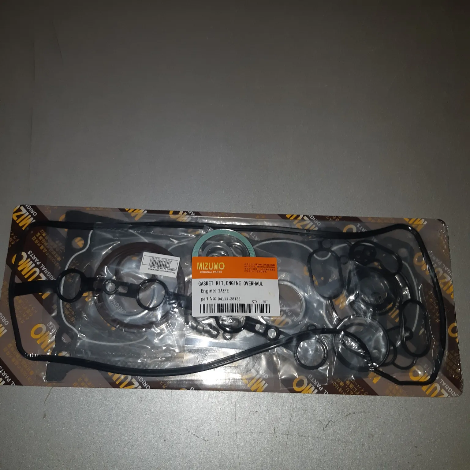 Ремкомплект ДВС MIZUMO 0411128133AS 2AZFE паронит
