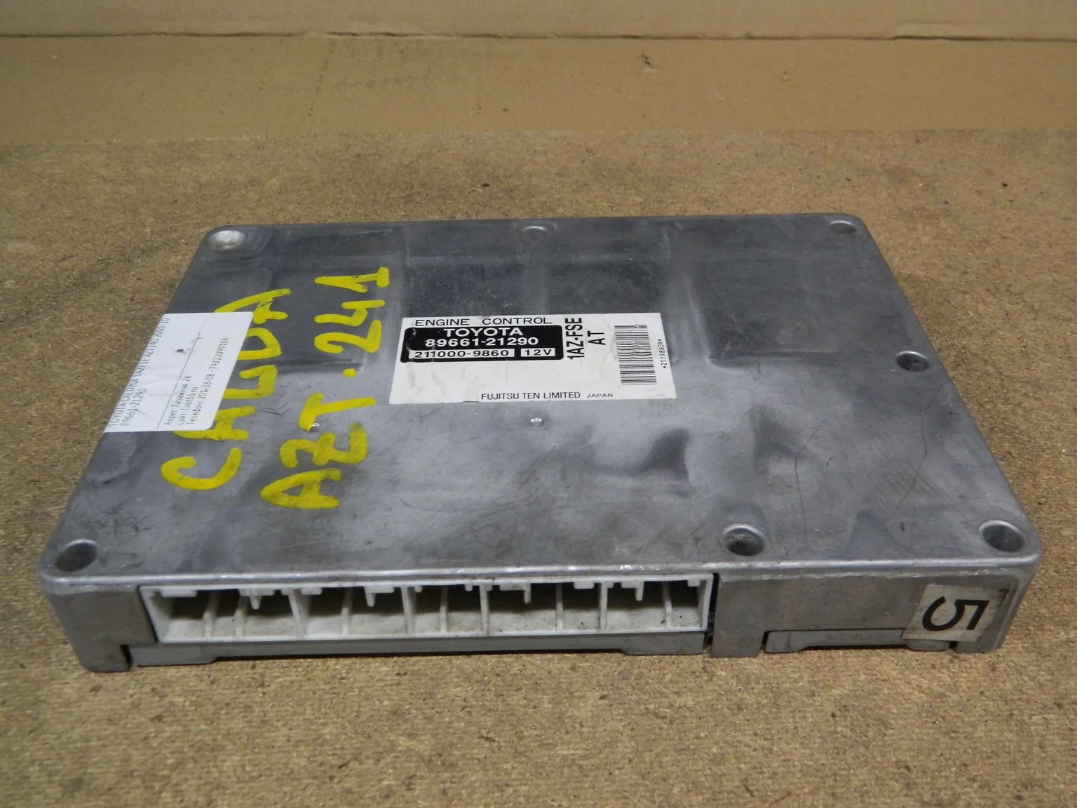 Блок управления ДВС TOYOTA CALDINA 1AZFSE (Контрактный) 10086 8966121290