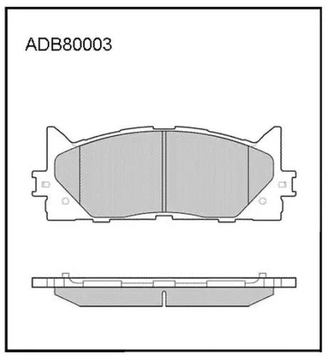 Колодки тормозные ALLIED NIPPON ADB80003