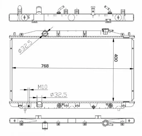 Радиатор охлаждения SAT HD0003CU HONDA ACCORD 2008-2013